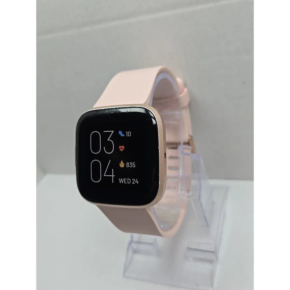 Fitbit Versa 2 Smartwatch Pink 40mm Alexa WR50M Always On Display No Charger